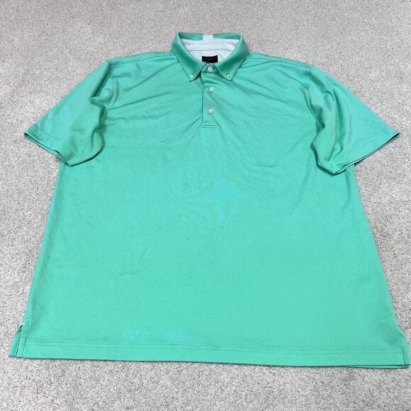 Greg Norman Polo Men’s Green Short Sleeve Size Large - Picture 5 of 13
